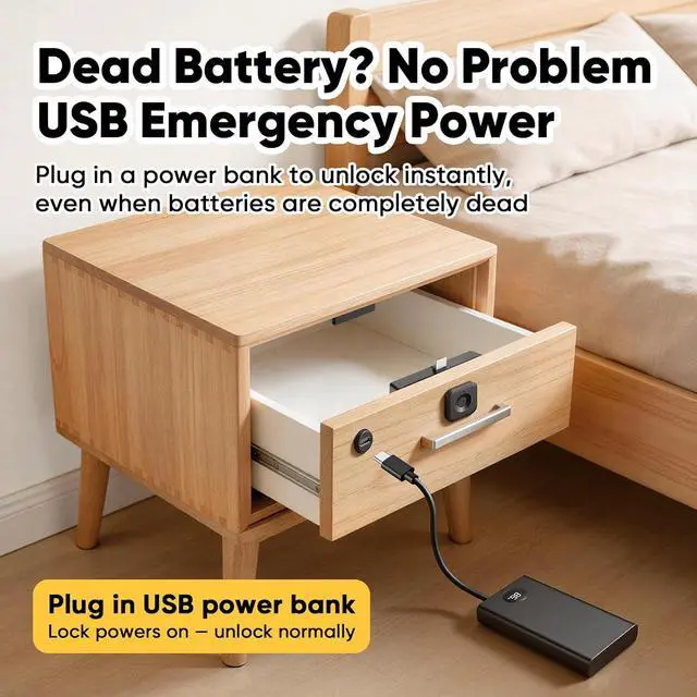 Alt view image 7 of 7 - Smart Cabinet Lock, Hidden No Drill No APP Baby Proof Keyless Drawer Lock