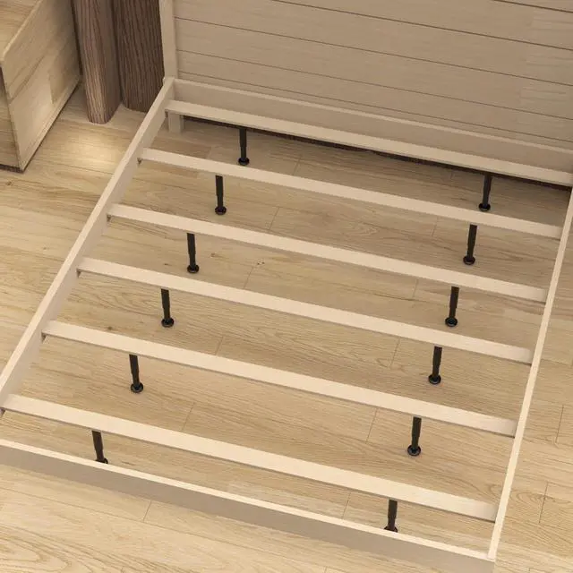 Alt view image 5 of 7 - 6 Pcs Adjustable Height Bed Support Legs for Bed Frame/Bed Center Slat, Metal Adjustable Furniture Legs 7.08-12.2 inch for Bed/Sofa/Cabinet/Couch/Dresser/Table, Heavy Bed Legs Replacement