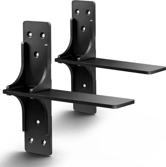 Main image of 10 Free Hanging T Shelf Bracket (2PCS) - 450LBS Capacity Solid Steel Floating Shelf Brackets, Heavy Duty Shelf Brackets - Hidden Countertop Support Brackets with Hardware (Patent Pending)