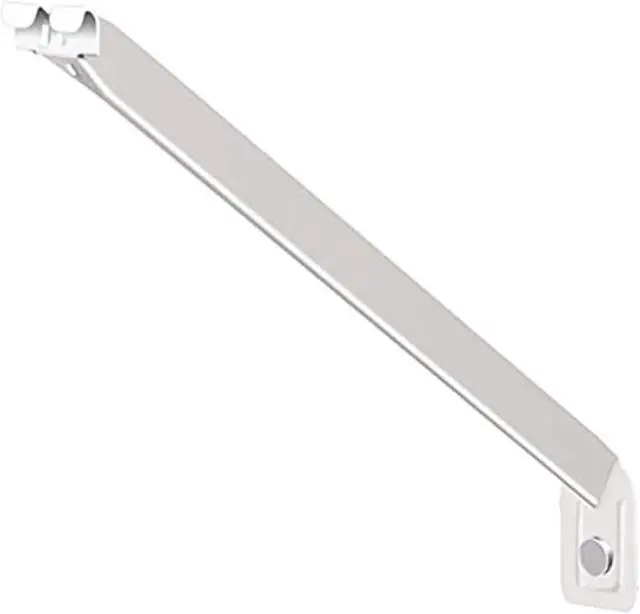 Main image of Wire Shelving Support Brackets for 16 in. Deep Shelves, 12-Pack, with Anchors & Pins for Installation, White