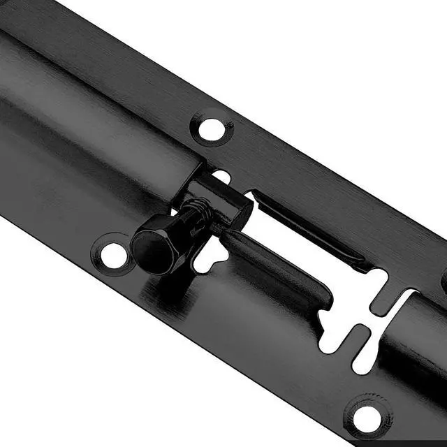 Alt view image 4 of 7 - 30 Pack 5 Inch Barrel Bolt, Stainless Steel Slide Lock, Thickened Door Latch Slide Latch Lock with 160 Mounting Screws, Sliding Latch Hardware for Door Locking, Black
