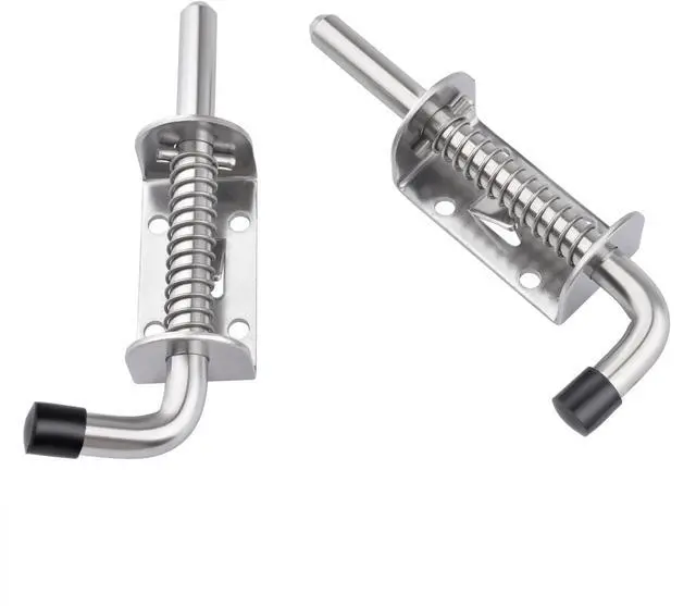 Alt view image 5 of 6 - Shed Door Hardware Kit- Includes Hinges, Latches, and T-Handle Lock, Door and Window Hinge Set for Shed, Gate, Barn, Playhouse, Chicken Coop and More