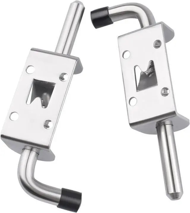 Alt view image 6 of 6 - Shed Door Hardware Kit- Includes Hinges, Latches, and T-Handle Lock, Door and Window Hinge Set for Shed, Gate, Barn, Playhouse, Chicken Coop and More