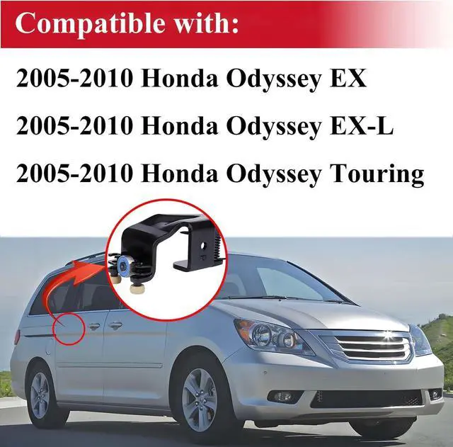 Alt view image 2 of 7 - Power Sliding Door Rollers Assembly Compatible with 2005-2010 Honda Odyssey EX EX-L Touring, W/ Door Holders, Replace # 72561-SHJ-A21, 924-128, 72521-SHJ-A21, 924-129, 2PCS, Driver and Passenger Side