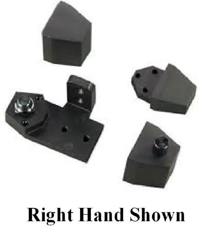 Alt view image 3 of 3 - Arch/Vistawall Style Top Pivot Hinge Set, 3/4-Inch Offset, Aluminum, Weather Resistant, Full Race Ball Bearing, 125 lbs, Polished Finish (Duronotic Bronze, Right Hand)