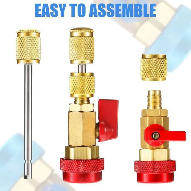 Alt view image 5 of 6 - R134A R1234YF Valve Core Tool 35 Pcs Air Condition Valve Core Refrigeration Schrader Valve Core 3 Pcs Remover Tool with 20 Pcs O-Ring Rubber Seal for Car (A/C R12 R134a R1234YF)