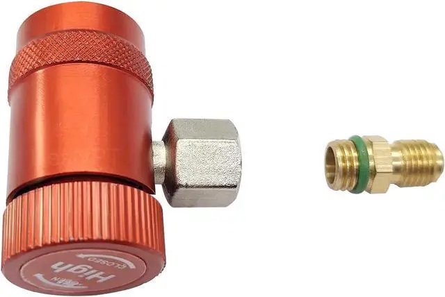 Alt view image 5 of 7 - R1234yf Quick Couplers Connectors Kit, High & Low Couplers Set with Valve Core Remover for 1/4" & 1/2" HVAC Charging Hoses and R1234yf Adapter Tool Kit with Self-Sealing & Puncture Can Tap