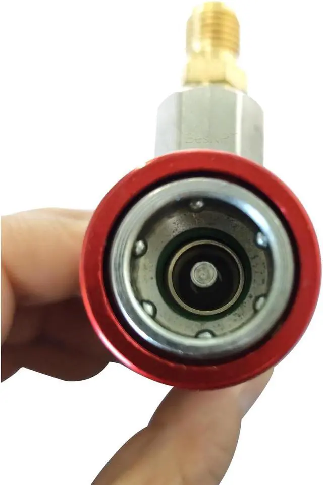 Alt view image 4 of 7 - R1234yf Quick Couplers Connectors Kit, High & Low Couplers Set with Valve Core Remover for 1/4" & 1/2" HVAC Charging Hoses and R1234yf Adapter Tool Kit with Self-Sealing & Puncture Can Tap