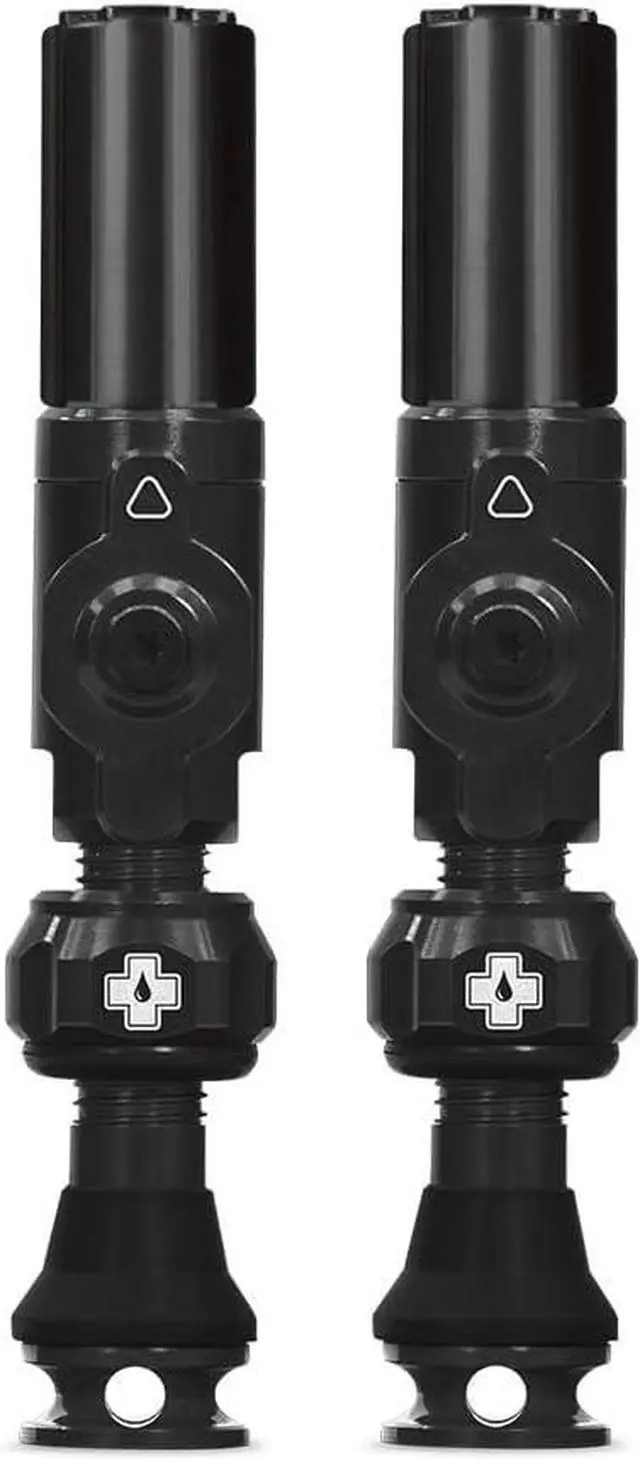 Main image of Big Bore Hybrid Tubeless Valves, Black 45mm - Precision Engineered Dust Caps for Bikes with Revolutionary Airflow Technology - Schrader Valve Caps for Tubeless MTB/Road/Gravel Bikes