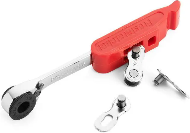 Alt view image 4 of 7 - Prestaratchet GO 6-in-1 Bicycle Multi-Tool Wallet Kit Ratcheting Wrench, Tire Lever, Valve Core Tool, Chain Breaker, Bead Lifter & Tubeless Plugger 25g Compact Bike Repair Kit