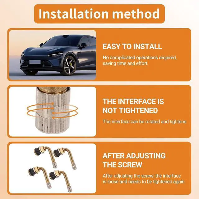 Alt view image 5 of 7 - 20PCS 90 Degree Valve Stem, Valve Stem Replacement Kit, TR570C Copper Scratch Resistant Tire Valve, Stem Extension Adaptor for Truck Trailer RV Recreational Vehicle
