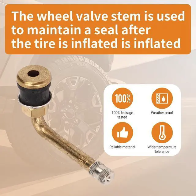 Alt view image 6 of 7 - 20PCS 90 Degree Valve Stem, Valve Stem Replacement Kit, TR570C Copper Scratch Resistant Tire Valve, Stem Extension Adaptor for Truck Trailer RV Recreational Vehicle