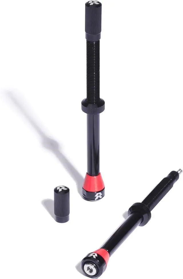 Alt view image 2 of 5 - - Fillmore Tubeless Bike Tire Valves - 90mm Black Pair - for Road, Mountain Bike and Cyclocross tubeless Wheels.