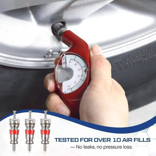 Alt view image 3 of 7 - 1000 Pcs Premium Tire Valve Cores, Zinc Alloy Valve Stem Core Replacement, TPMS Safe, Individually Packed, Universal for Most Automotive Car Truck Rv ATV Motorcycle Bicycle Air Conditioning