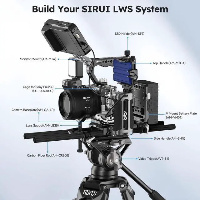 Alt view image 7 of 7 - V-Lock Base and Wedge Kit, Universal V Mount Battery Plate with Dual 15mm Rod Clamp for Camera Power Supply, Quick Release Set with Multi Mounting Points, AM-VM01