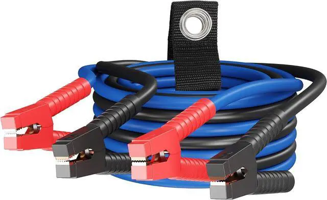 Main image of 0 Gauge Jumper Cables 20 FT for Car Battery, 0 AWG Heavy Duty Long Automotive Booster Wire, 1000Amp Emergency Starting Cable for Cars SUV Truck Vans RV with Alligator Clamps, Carrying Strap