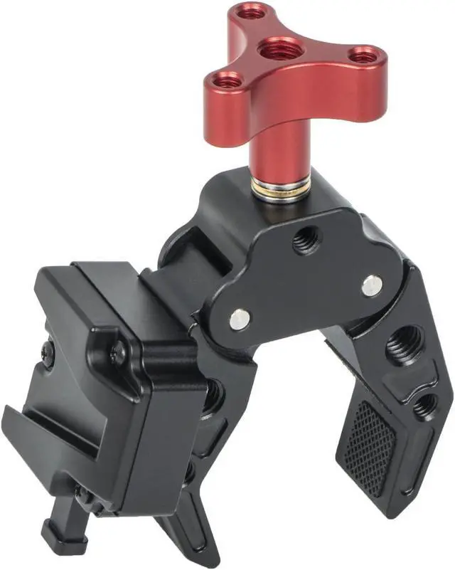 Alt view image 7 of 7 - Came-TV V-Mount Battery Clamp Large Open Angle and Solid Structure Adapter with 1/4 and 3/8 inches Screw Holes Mounting to Light Stand or Tripod