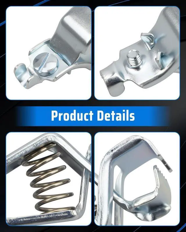 Alt view image 5 of 6 - 50 PCS Battery Test Clamp Fit for Battery Discharge Testing and Heavy-Duty Grounding Lighting Applications Heavy-Duty Clamp 25A