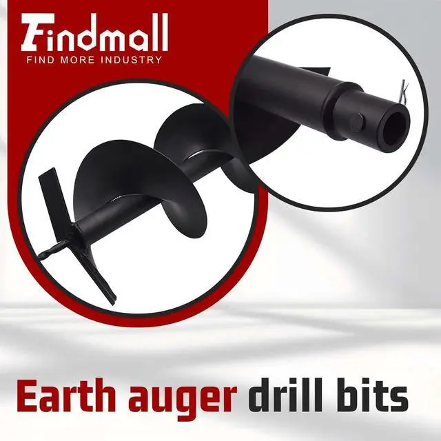 Alt view image 5 of 7 - Earth Auger Drill Bits 4" 6" 8" 10" 12" for gaseous Powered Post Fence Hole Digger (8inch)