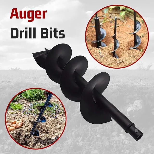 Alt view image 7 of 7 - Earth Auger Drill Bits 4" 6" 8" 10" 12" for gaseous Powered Post Fence Hole Digger (8inch)