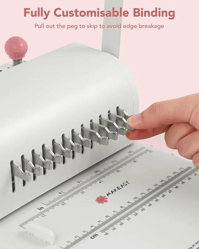 Alt view image 2 of 7 - Binding Machine Hole Pitch 2:1 - Portable Book Binding Kit with 10PCS 5/8'' Binding Wires & Plier, for DIY Notebooks, Albums, Journals, and Calendars Circle Holes, 20 Sheet Punch Capacity