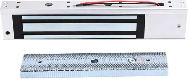 Alt view image 2 of 7 - Electric Magnetic Door Lock with Z and L Bracket Outdoor Waterproof 280KG 600lb Holding Force Electromagnet Lock 12V DC Fail Safe NC Mode for Access Control System