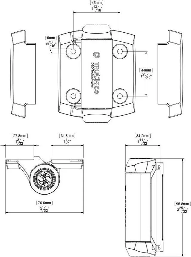 Alt view image 7 of 7 - MLTPTCA1CAPSPKA Pool Safety Gate Hardware Kit with MagnaLatch Top Pull 20-inch Gate Latch, Self-Closing TruClose Hinges and Safety Cap for Child Protection & Spacer for 2" Gate Gaps