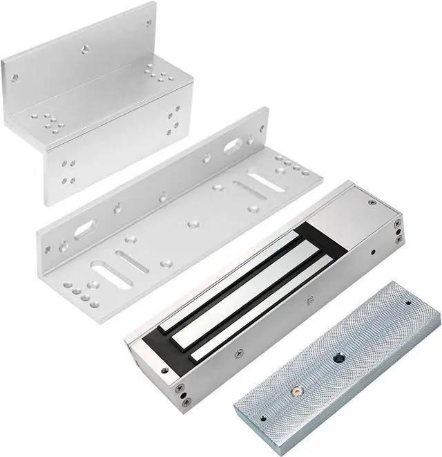 Main image of Electromagnetic Lock with Z and L Bracket 1200LBS 500KG Holding Force Electric Magnetic Door Lock 12V Fail Safe NC Mode for Access Control System