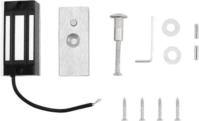 Alt view image 7 of 7 - 4 Pack Electric Magnetic Lock, 60kg 130LBs Holding Force Electric Magnetic Lock for Door Access Control System Electromagnet Fail-Safe NC Mode
