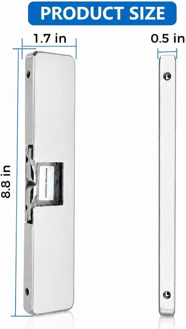 Alt view image 2 of 7 - 9400630 9400 Series Electric Strike, Satin Stainless Steel Finish, Perfect Replacement for HES - 9400630 9400 Series Stainless Steel Slim-Line Surface Mounted Electric Strike Body