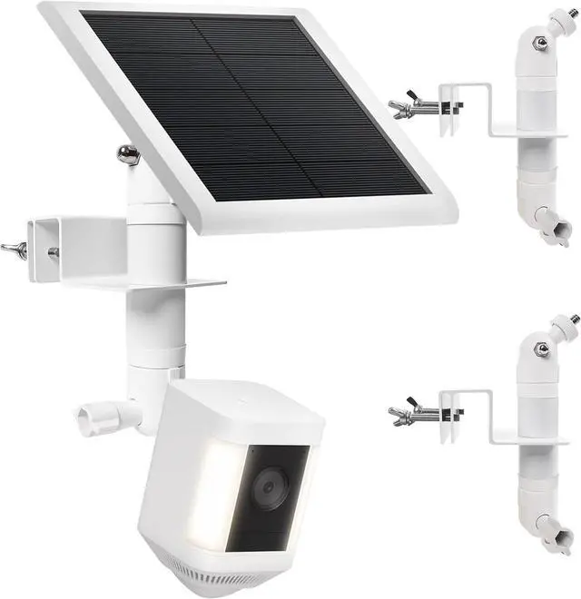 Main image of 2-in-1 No-Drill Gutter Mount Bracket for Ring Cameras & Solar Panels