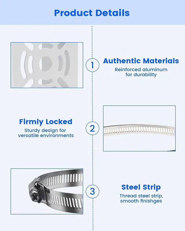 Alt view image 4 of 7 - Universal Vertical Pole Corner Mount Bracket for Security Camera