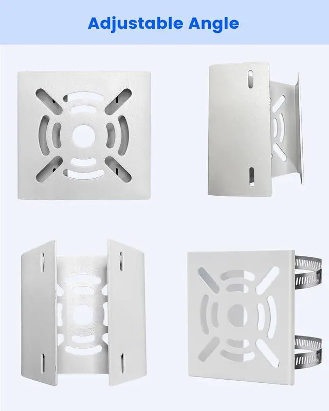 Alt view image 6 of 7 - Universal Vertical Pole Corner Mount Bracket for Security Camera
