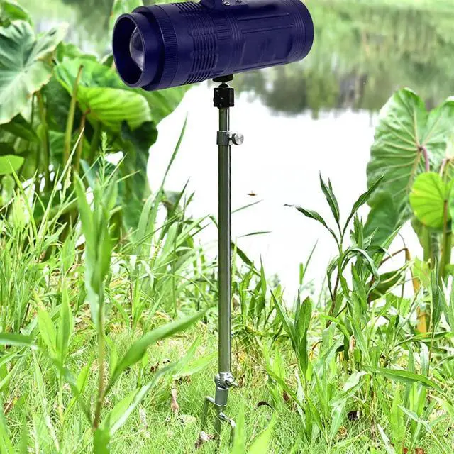Alt view image 7 of 7 - 3 Pack Universal Ground Stake Mount - 360° Adjustable 1/4''-20 Thread, Foldable Stainless Steel Bracket for Outdoor Security Cameras, Solar Panels, Fishing Lights