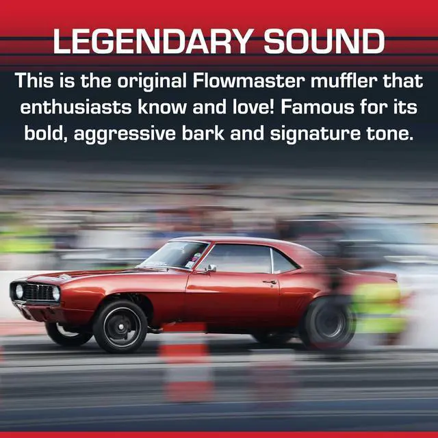 Alt view image 4 of 7 - 42541 40 Series Muffler - 2.50 Offset In and 2.50 Center Out - Aggressive Sound