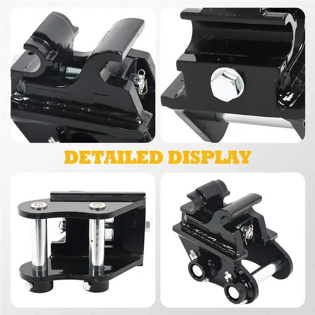 Alt view image 3 of 7 - Quick Hitch Coupler Compatible with Mini Excavator 25mm Pin
