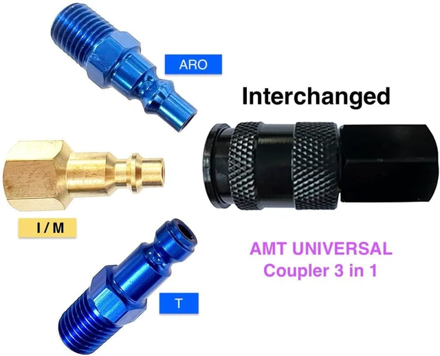 Alt view image 5 of 7 - Polyurethane (PU) Air Hose 1/4-Inch x 100ft Reinforced, Lightweight Anti-Low Temperature 300PSI, 1/4 Swivel Industrial Aluminum Quick Coupler & Plug, Bend Restrictor, Black (100)
