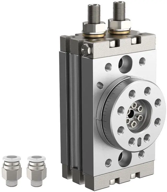 Main image of MSQB 180-Degree Pneumatic Rotary Actuator Cylinder with Magnetic, Double-Acting Rack & Pinion Air Cylinder for Automation, Fixturing (MSQB-20A)