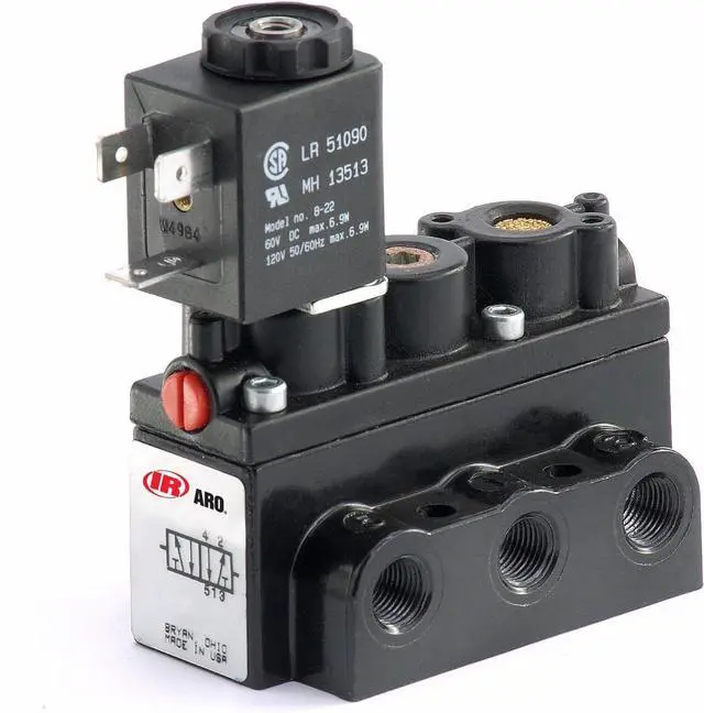 Main image of A212SS-120-A 4-Way 2-Position Solenoid Valve, 120V 1/4" NPT