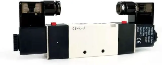 Alt view image 2 of 7 - Solenoid Valve AirTAC 4V220-08 DC12V 1/4"PT Double Solenoid 5/2 way Air Pneumatic Internal Pilot 21-114 PSI 5 Port 2 Position Have Memory Function.