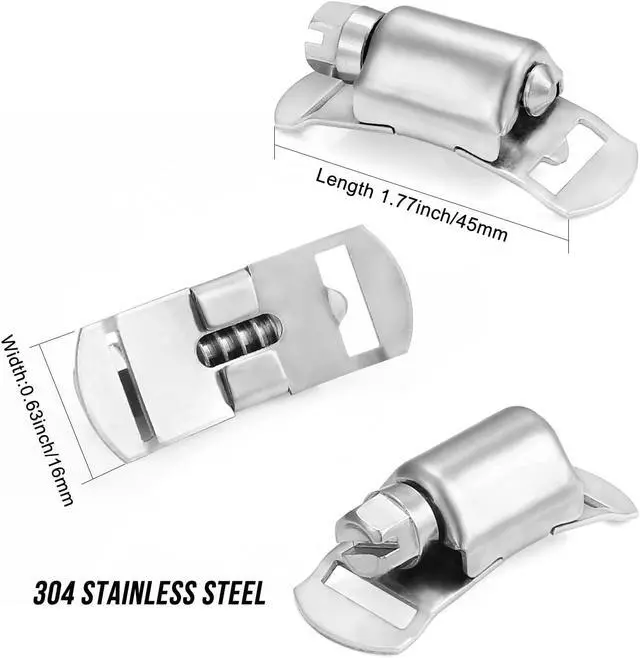 Alt view image 5 of 7 - Hose Clamps, DIY 200 FT Metal Strap + 80 Fasteners, Hose Clamps Stainless Steel, Large Adjustable Hose Clamp Pipe Clamp for Pipe Automotive Mechanical Applications
