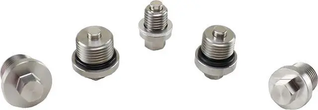 Main image of - Made in USA - DP017 Stainless Steel Differential/Engine/Transmission Neodymium Magnetic Oil Drain Plug Kit fits Polaris General/RZR/Ranger/Scrambler/Sportsman