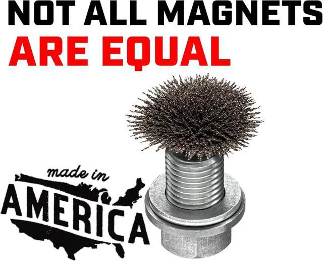 Alt view image 7 of 7 - - Made in USA - DP017 Stainless Steel Differential/Engine/Transmission Neodymium Magnetic Oil Drain Plug Kit fits Polaris General/RZR/Ranger/Scrambler/Sportsman