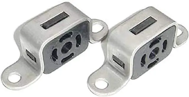 Main image of TPHV6 Exhaust Tailpipe Hanger, Bolt-On, Hardware Included, Stainless/Rubber, Natural, Compatible with Ford Mustang 1999-2004, Pair
