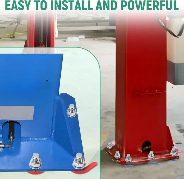 Alt view image 5 of 7 - Car Lift Installation Kit with 16 x 3/4" x 5.5" Wedge Anchor Bolts and 30 Leveling Shims (1/4", 1/8", 1/16"), For 2 Post 4 Post Car Lift Precise Leveling Installation,46 Pcs