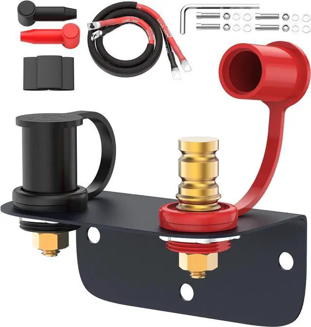 Main image of Remote Battery Terminals 3/8" Stud Battery Jump Post with Heavy Duty Mounting Bracket 250A Battery Charging Post Kit Marine Battery Charger Jumper Post for Auto UTV RV Truck Can-am