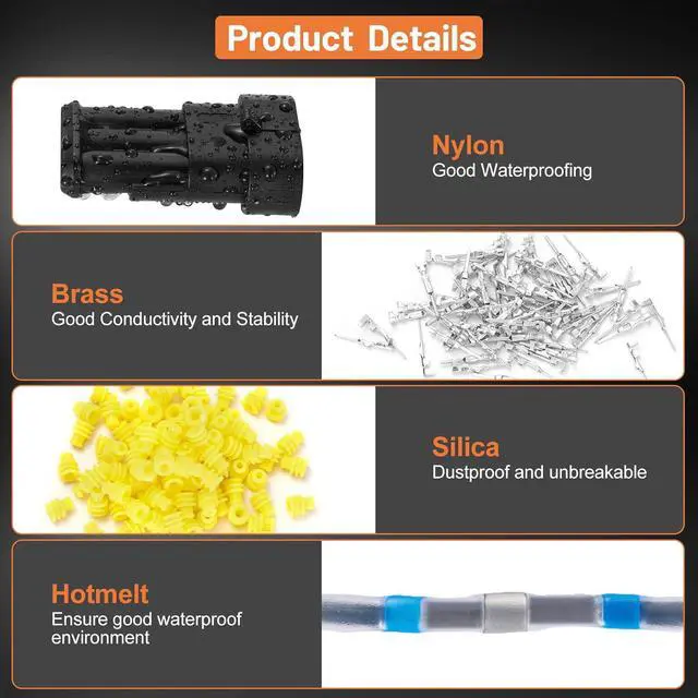 Alt view image 6 of 7 - 763 pcs Pin Connector Kit, Automotive Electrical Wire Connectors