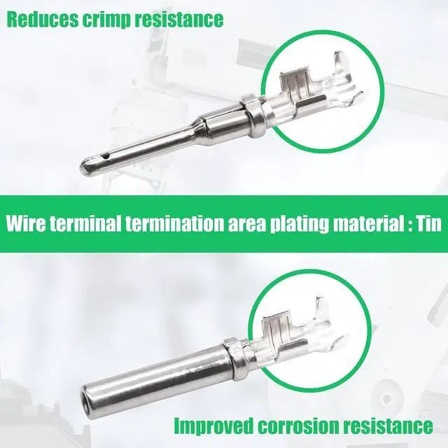 Alt view image 4 of 7 - 198 PCS Deutsch DT Grey 4 Pin Connectors 16 Set, Waterproof Electrical Wire Connector with Stamped Contacts and Seal Plug for Truck, Off-Road Vehicles, Construction, Agriculture, Motorcycle Wiring