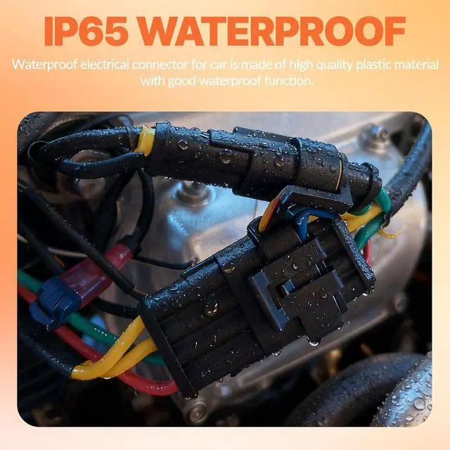 Alt view image 6 of 7 - 1008PCS 63 Sets Waterproof Automotive Wire Connectors Kit 1/2/3/4/5/6 Pin Automotive Replacement Electrical Accessories Plug Connectors Kit Male and Female Connector with Ratchet Crimping Tool