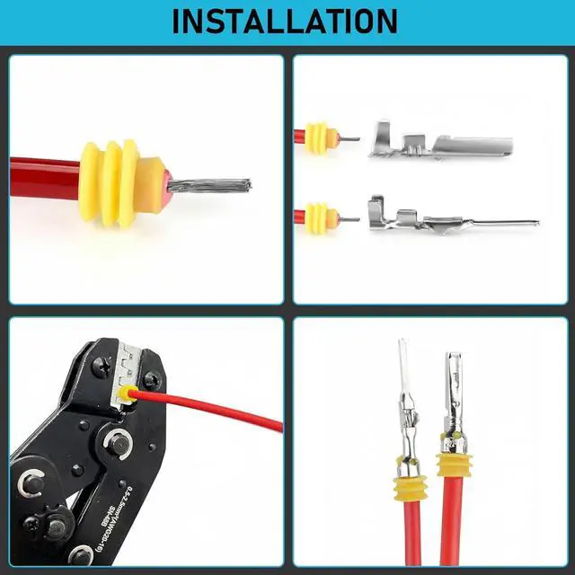 Alt view image 5 of 7 - 1014pcs 63 Sets,Waterproof Automotive Wire Connectors Kit, 1-6 Pin